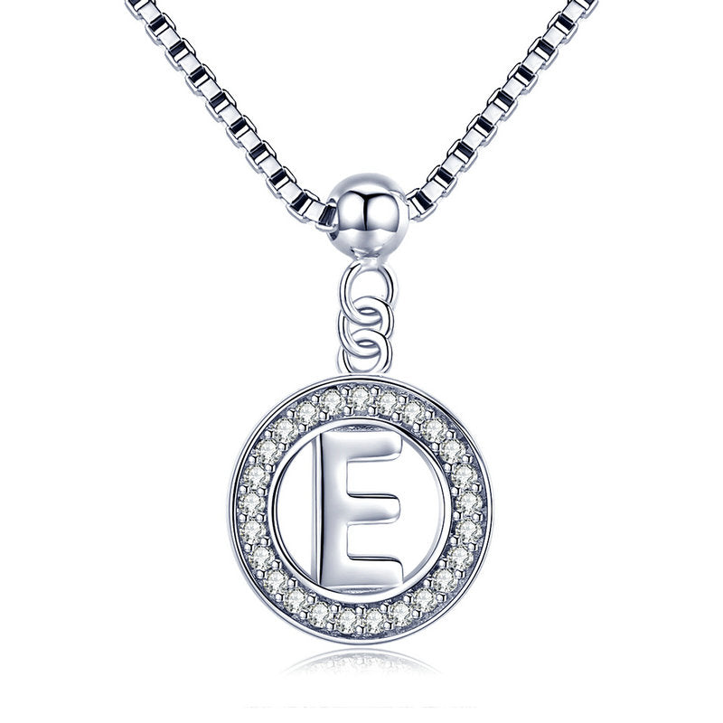 Alluring Letter Platinum-925 Necklace-Ringified Jewelry