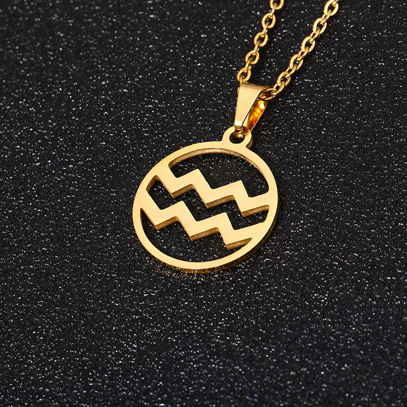Golden Zodiac Necklace-Ringified Jewelry