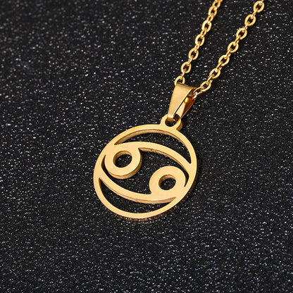 Golden Zodiac Necklace-Ringified Jewelry 