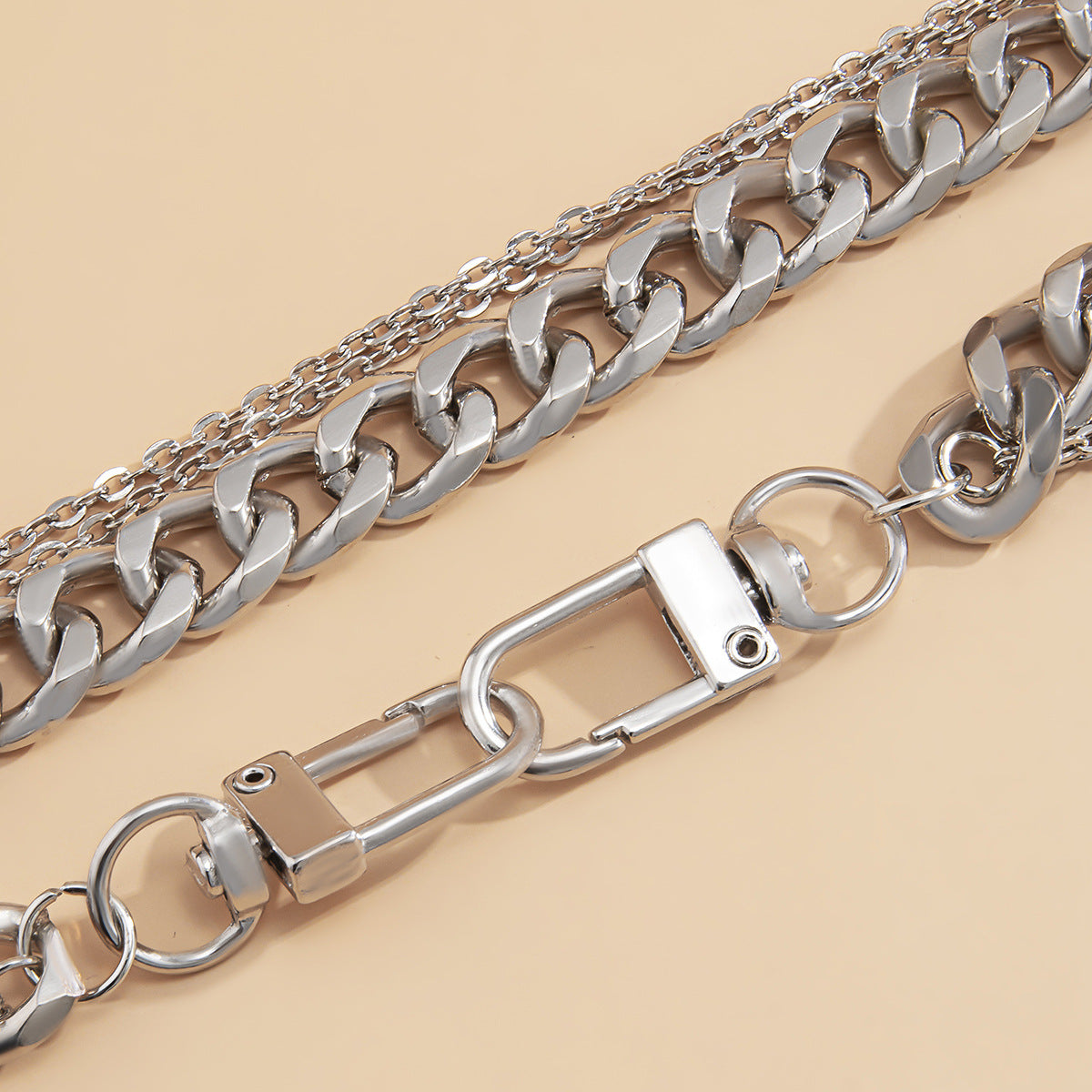 Cubana Double Layer Necklace-Ringified Jewelry