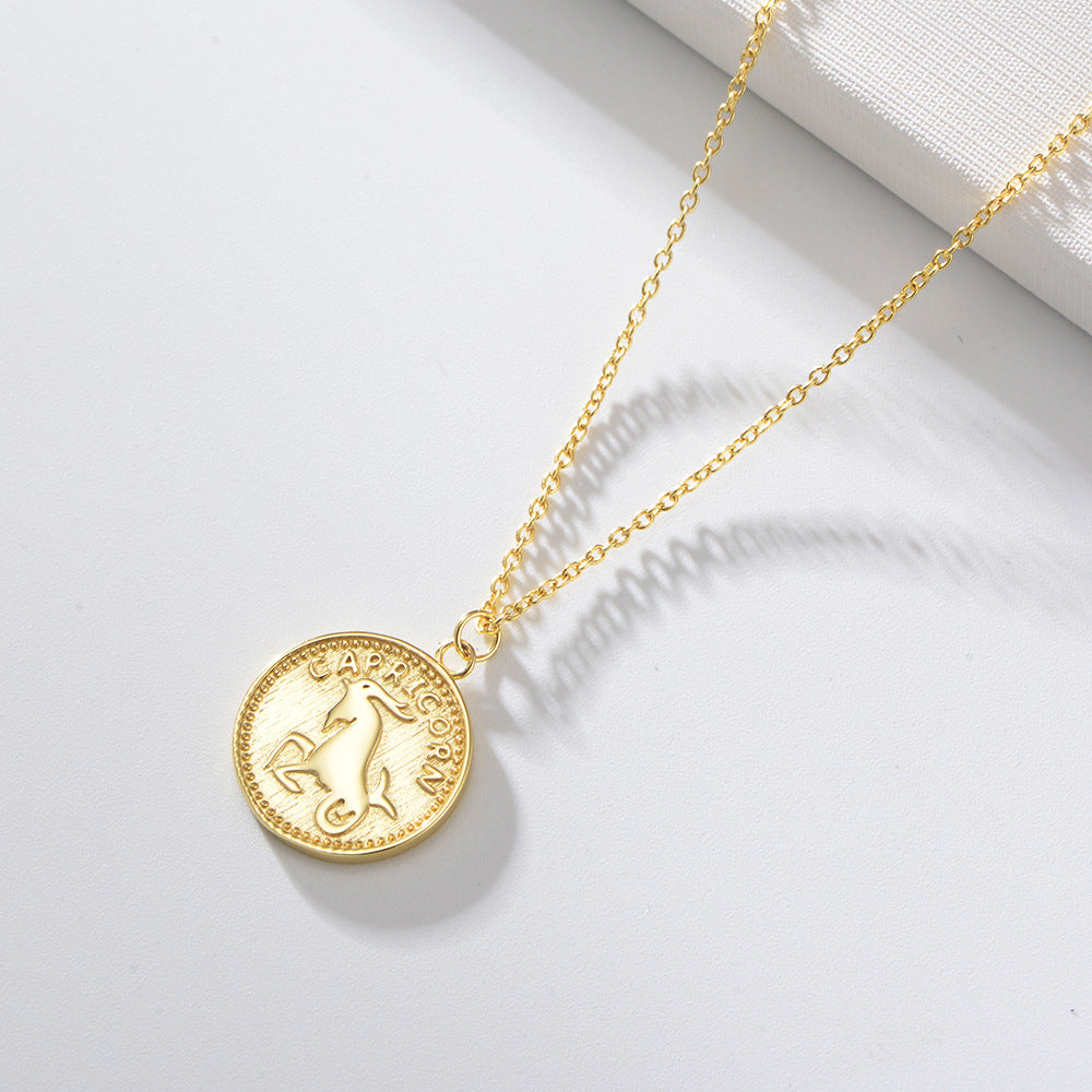 Zodiac Coin Necklace