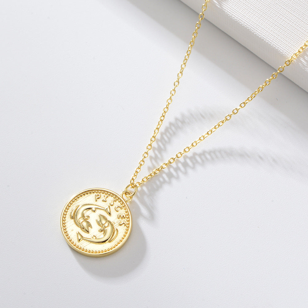 Zodiac Coin Necklace
