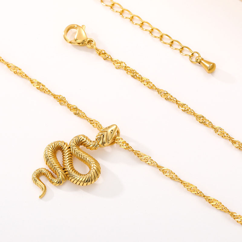 Year of the Snake Silver Necklace-Ringified Jewelry