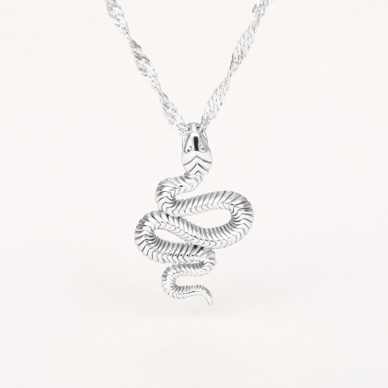 Year of the Snake Silver Necklace-Ringified Jewelry