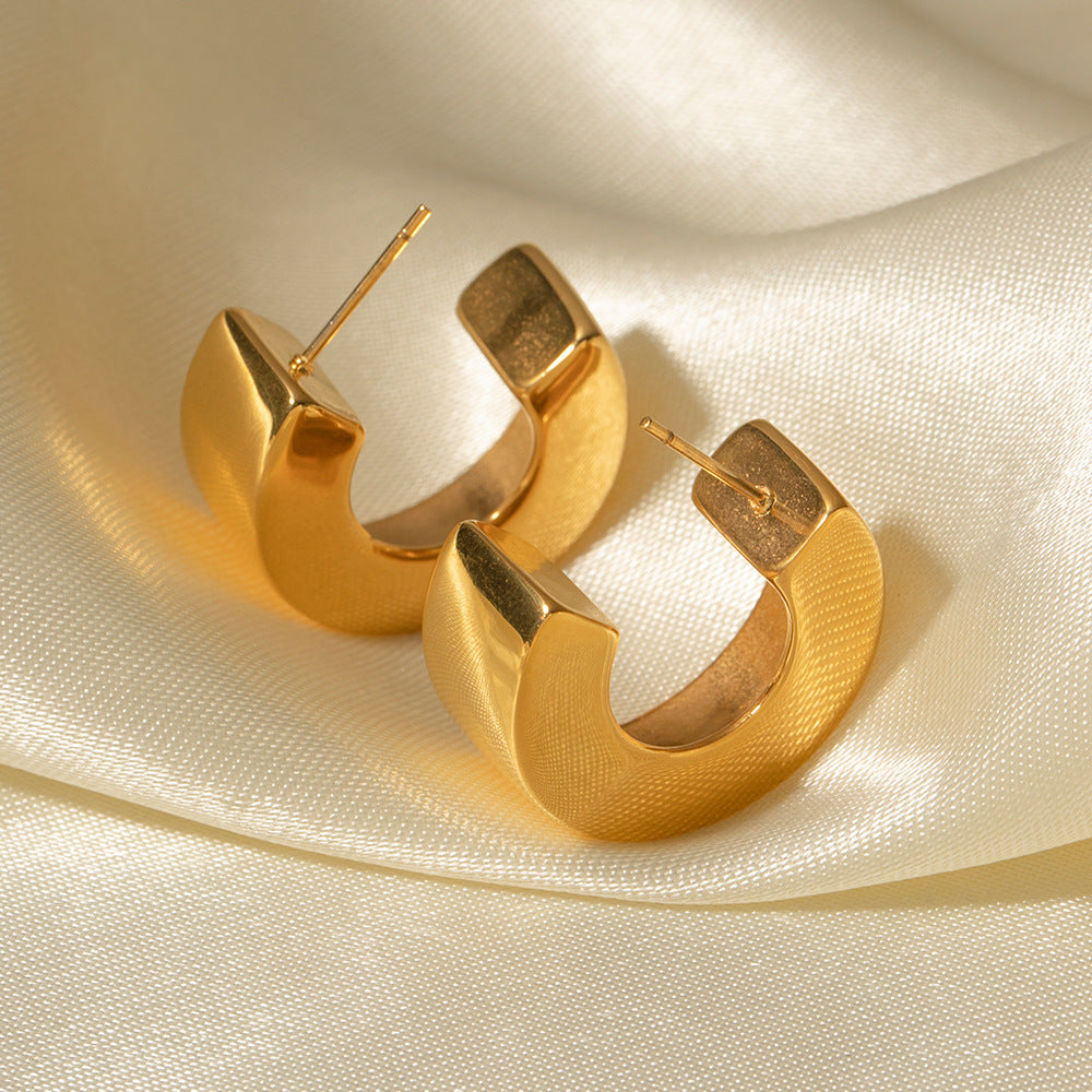 Timeless C-Shape Earrings-Ringified Jewelry