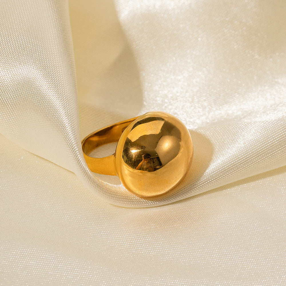 Big Teardrop Gold Ring