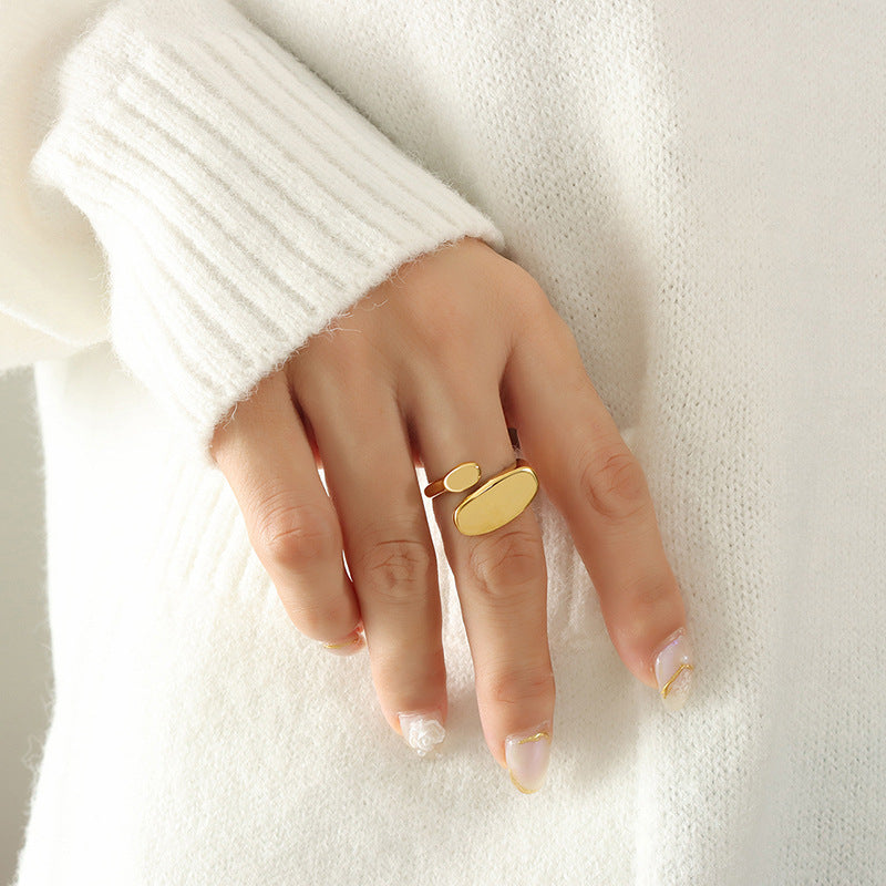 Scialle Signet Gold Wrap Ring