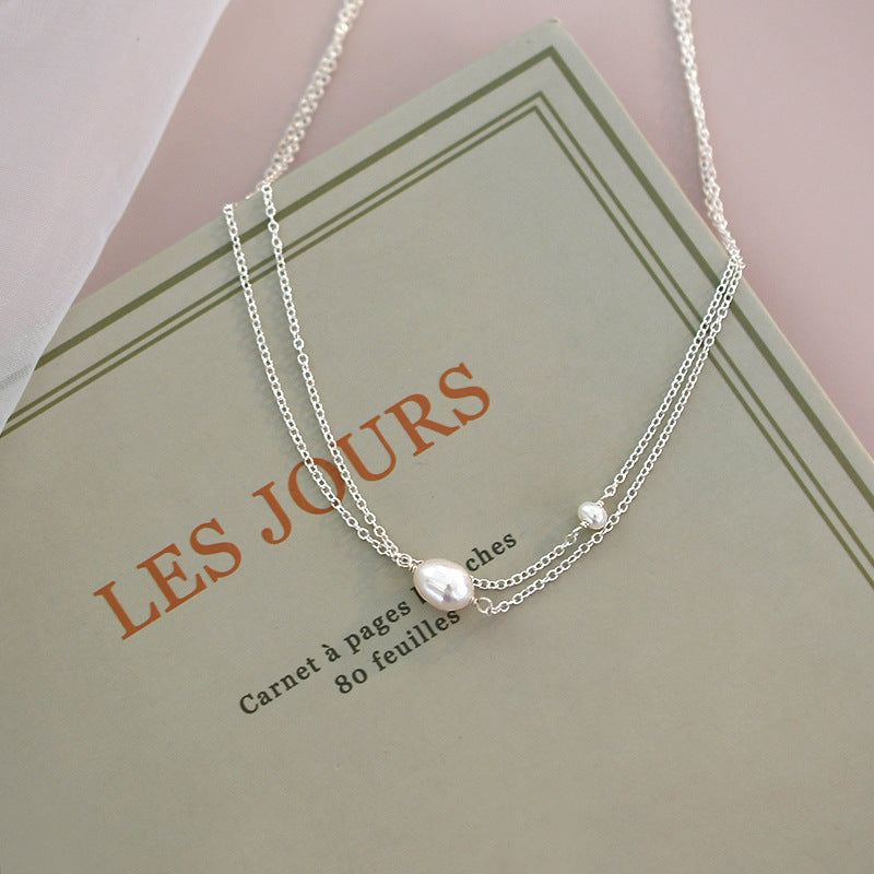 Freshwater Pearl 925 Layered Necklace-Ringified Jewelry
