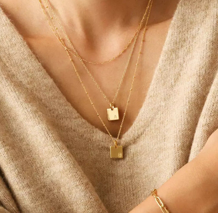 Adorable Monogram Charm Necklace-Ringified Jewelry