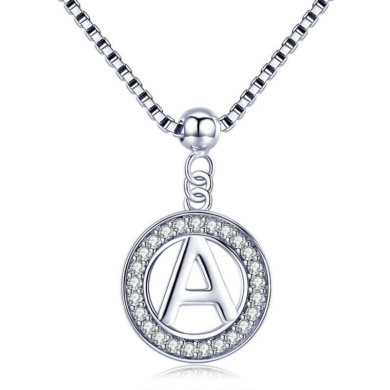 Alluring Letter Platinum-925 Necklace-Ringified Jewelry