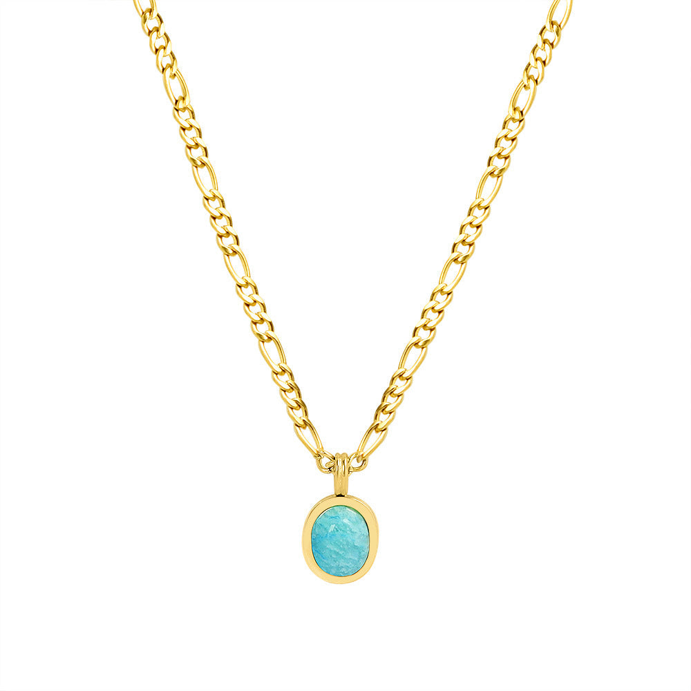 Amelia Tianhe Stone Gold Necklace-Ringified Jewelry