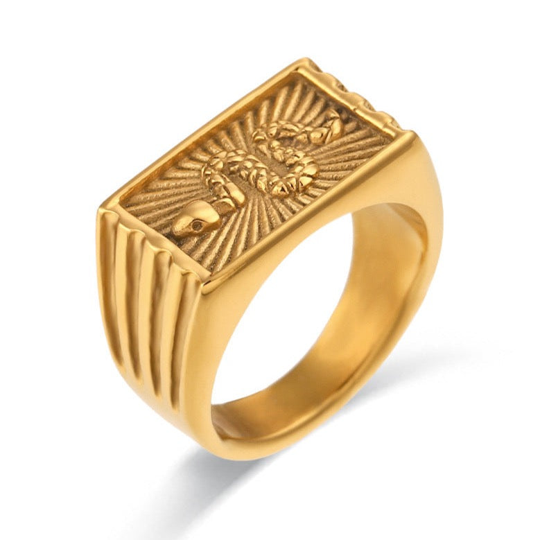 Vipera Signet Ring