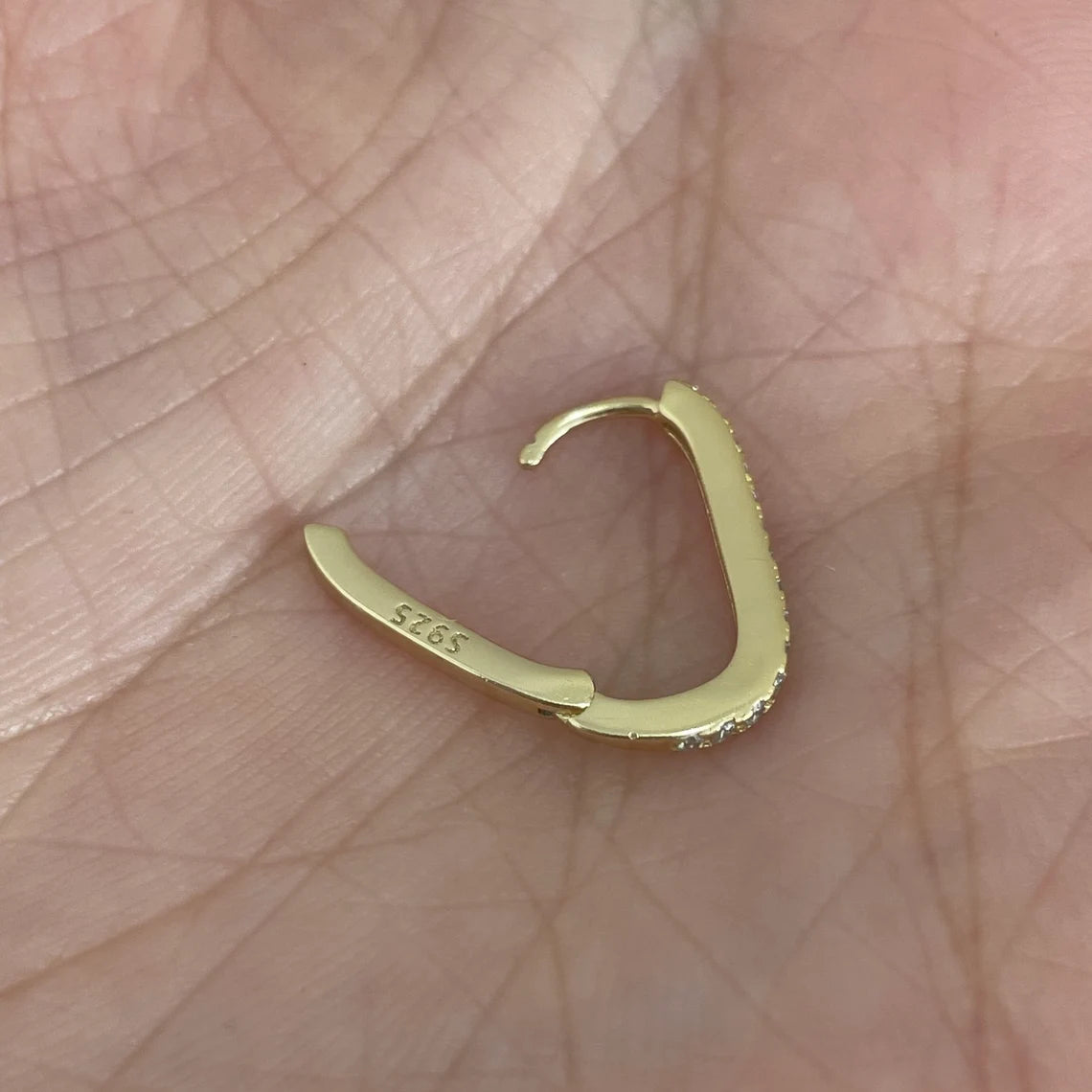Anella Pavé Gold Hoop Earrings