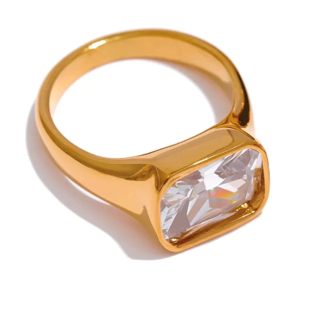 Forza Gold Signet Ring