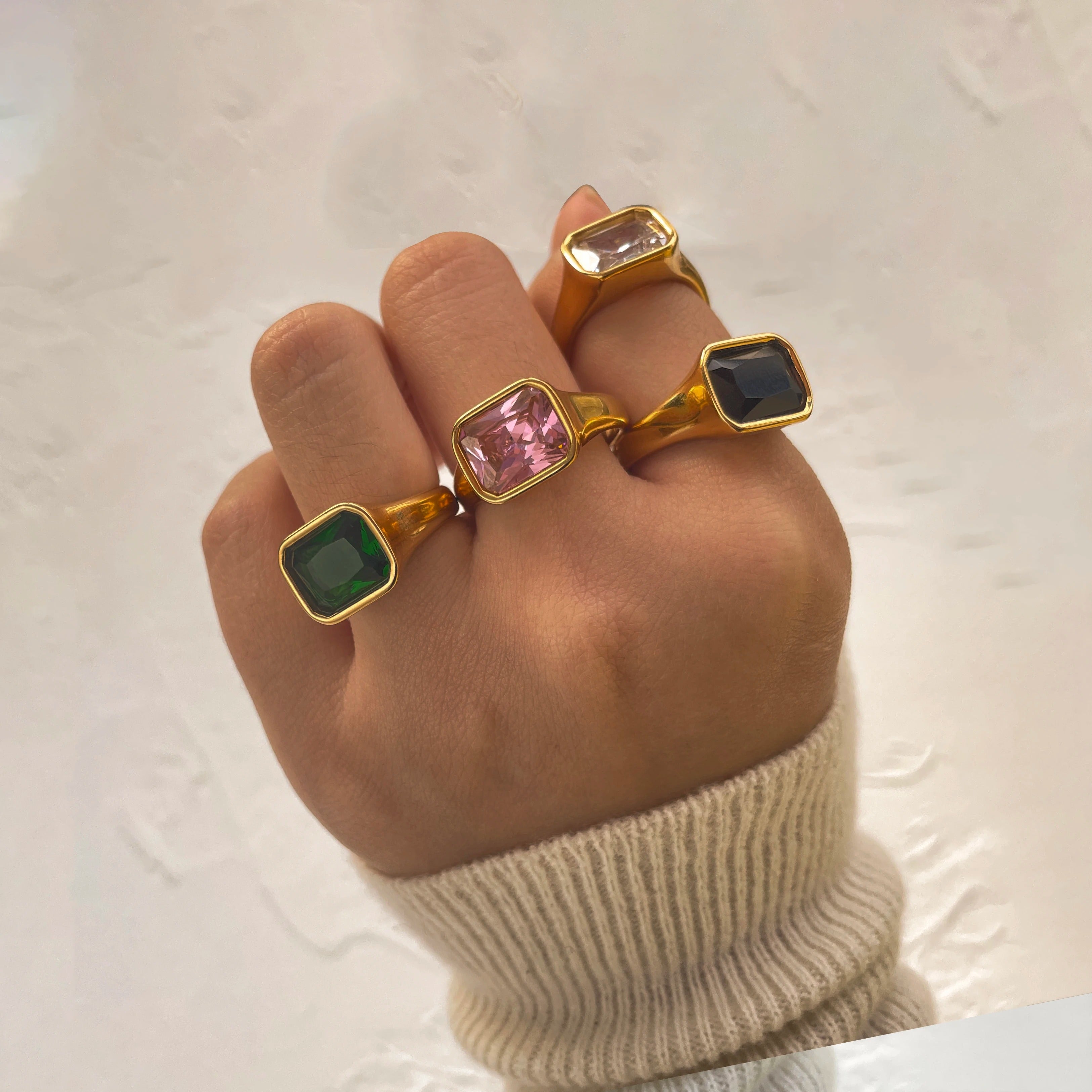 Forza Pink Signet Ring