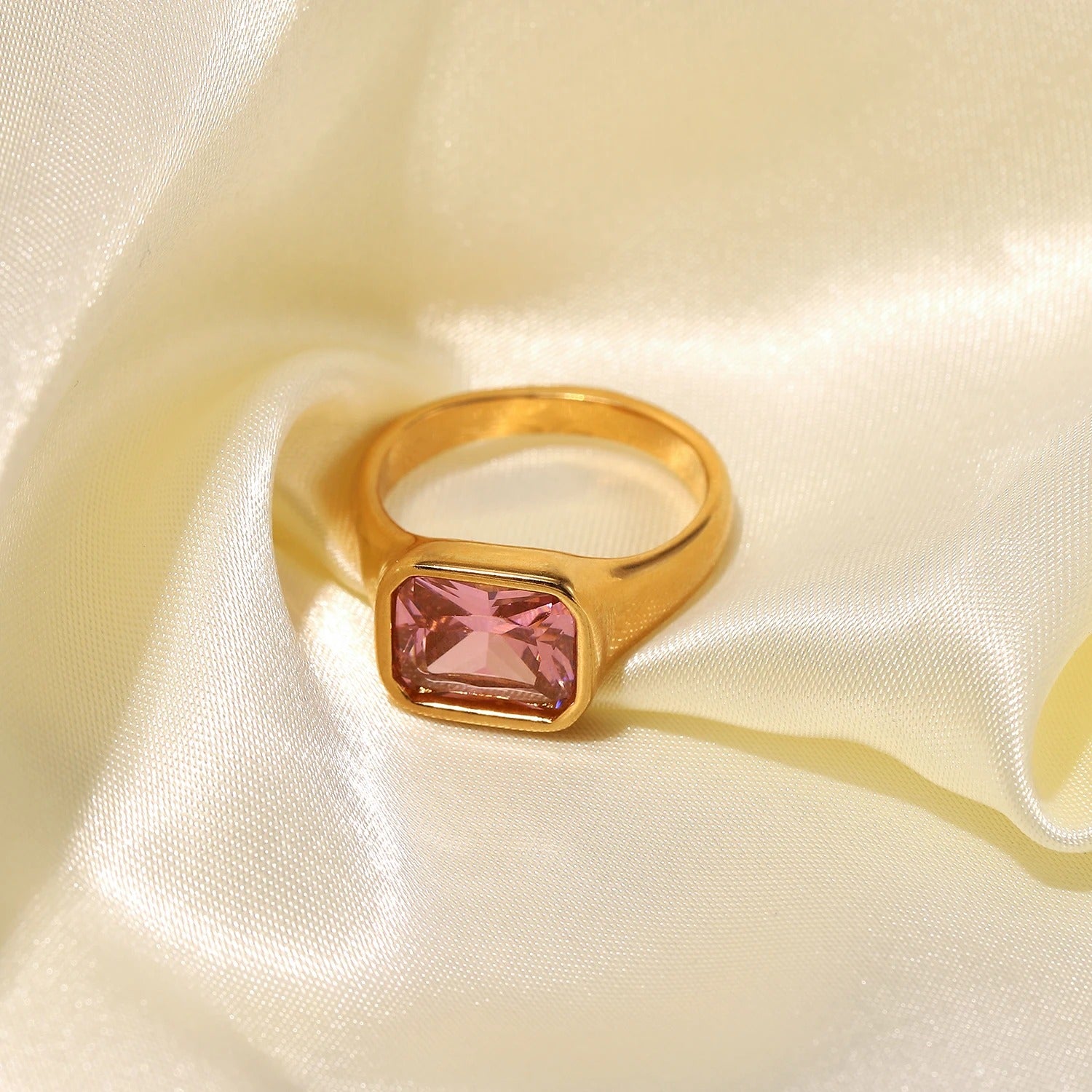 Forza Pink Signet Ring