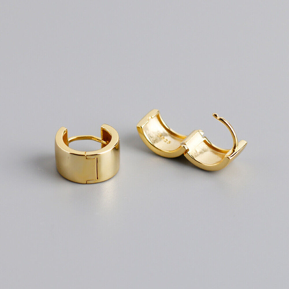 Minimalist White Gold Hoop Earrings-Ringified Jewelry