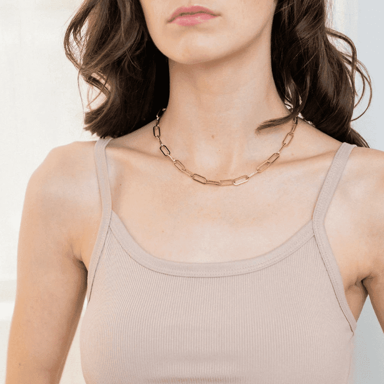 Paperclip Chain Necklace - Choose Length-Ringified Jewelry
