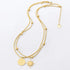 Sole Luna Double Gold Necklace-Ringified Jewelry