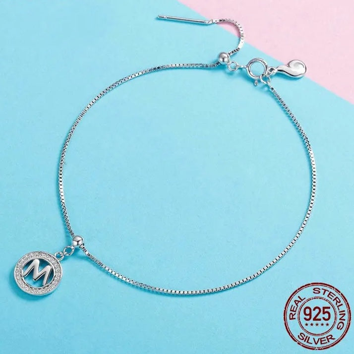 Alluring Letter Platinum-925 Necklace-Ringified Jewelry