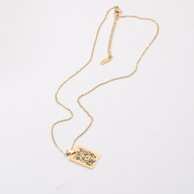 Medusa Snake Gold Necklace-Ringified Jewelry