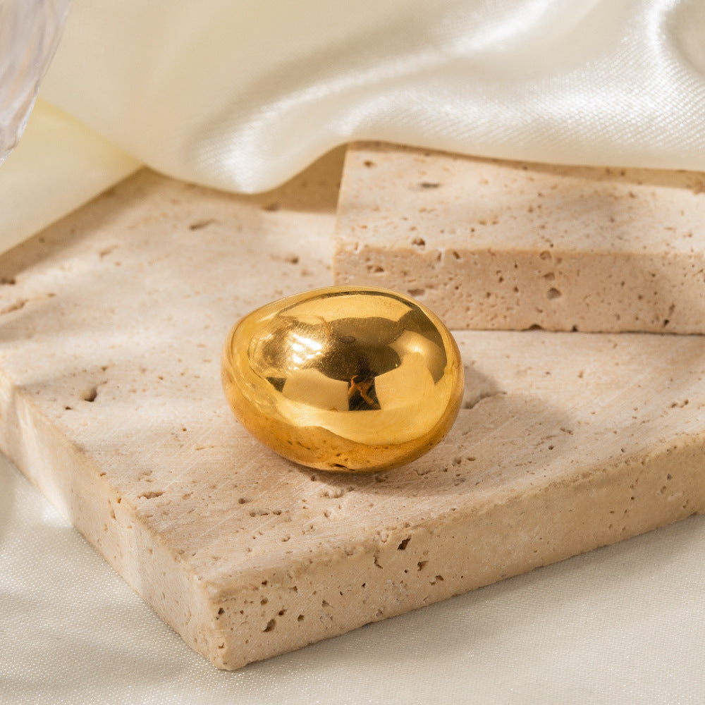 Big Teardrop Gold Ring