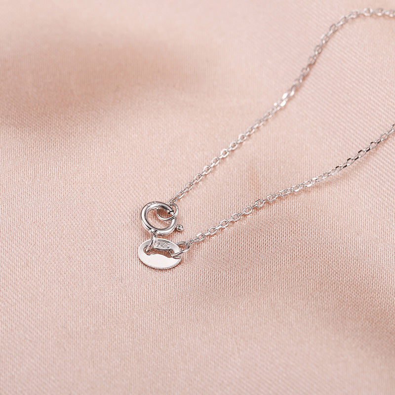 Wishbone Pave 925 Necklace-Ringified Jewelry