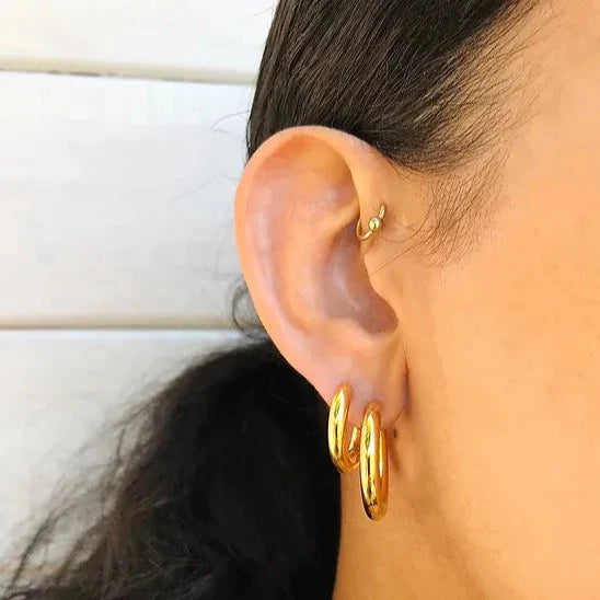 Tube Hoop Earrings-Ringified Jewelry