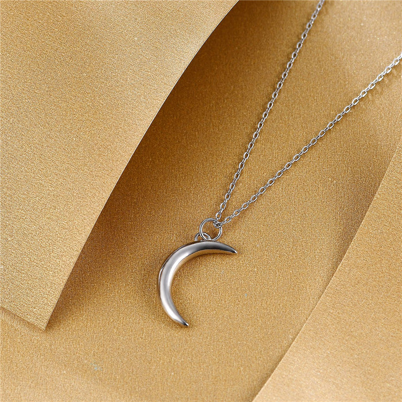 Crescent Moon Necklace-Ringified Jewelry