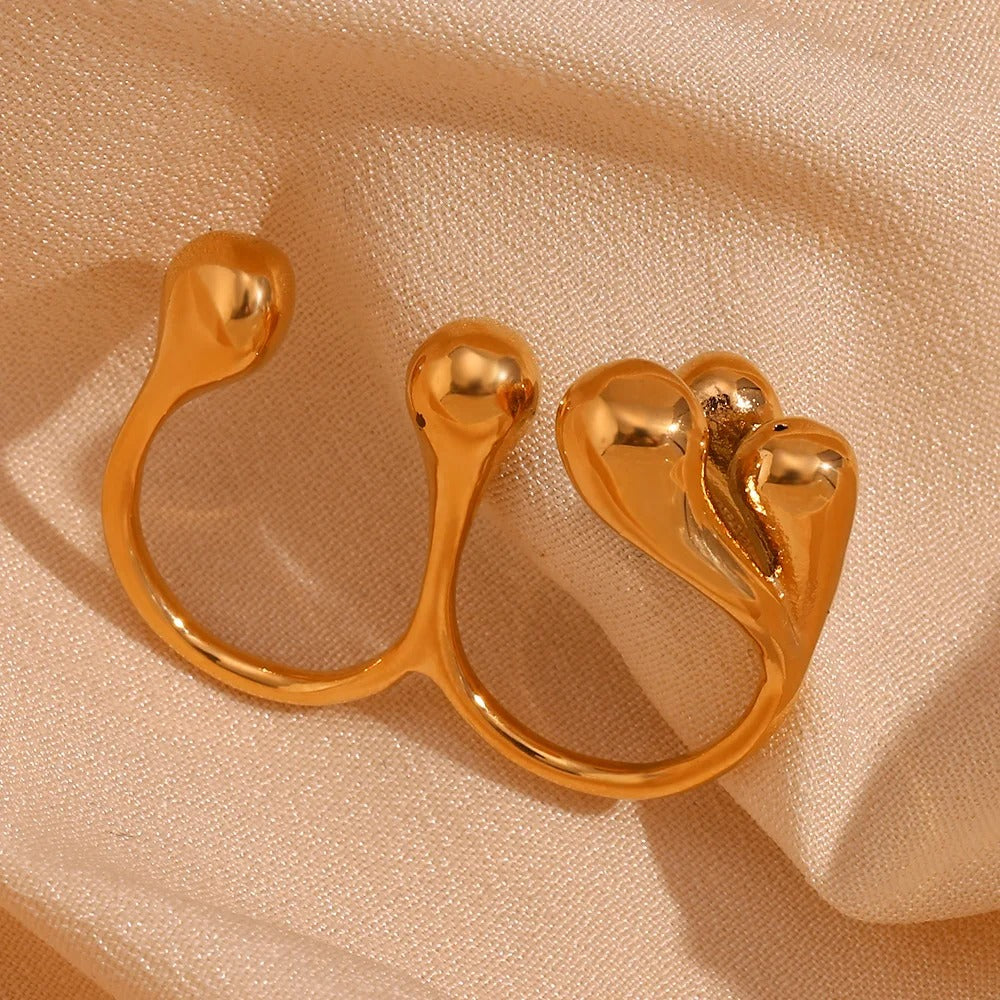Creative Double-Finger Ring