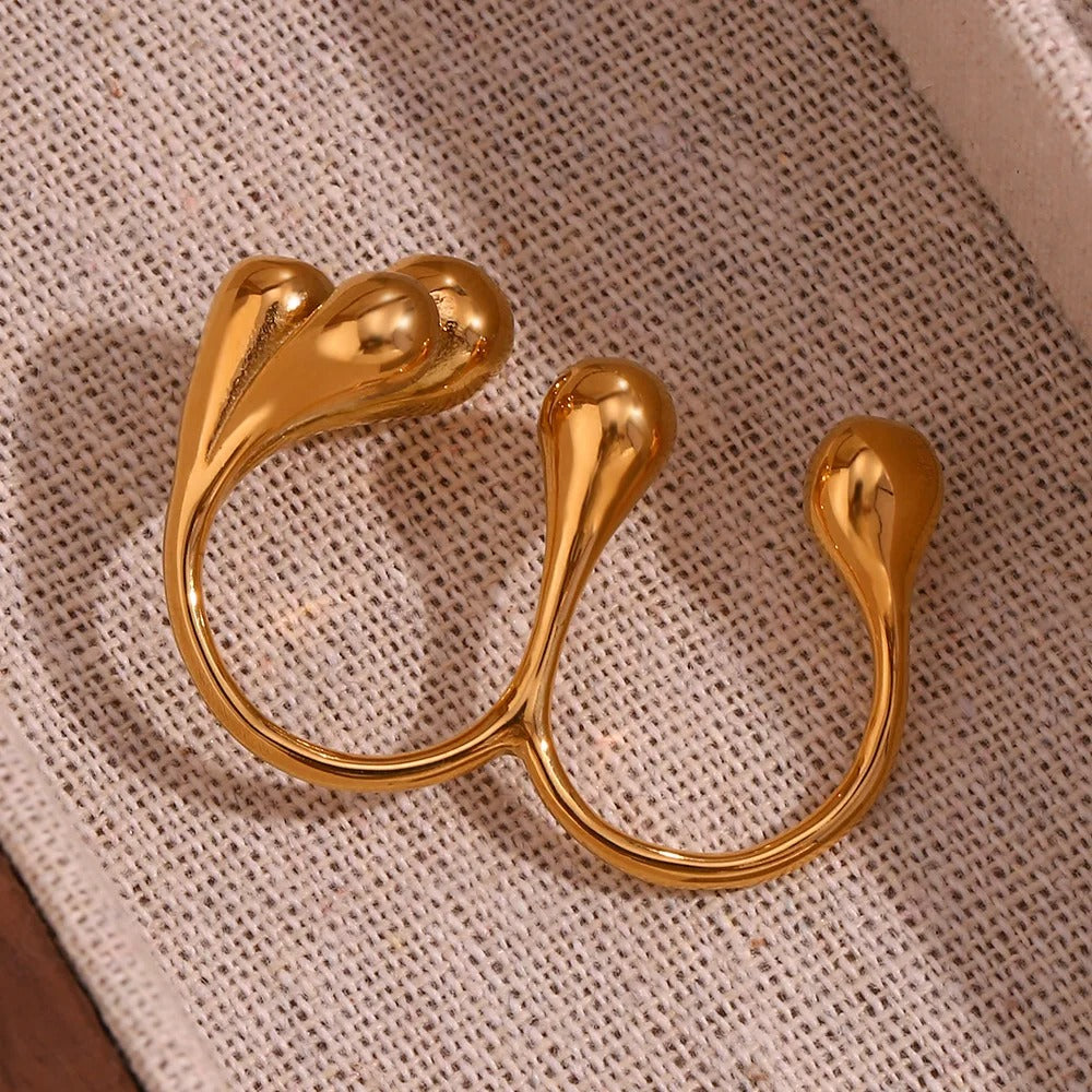 Creative Double-Finger Ring
