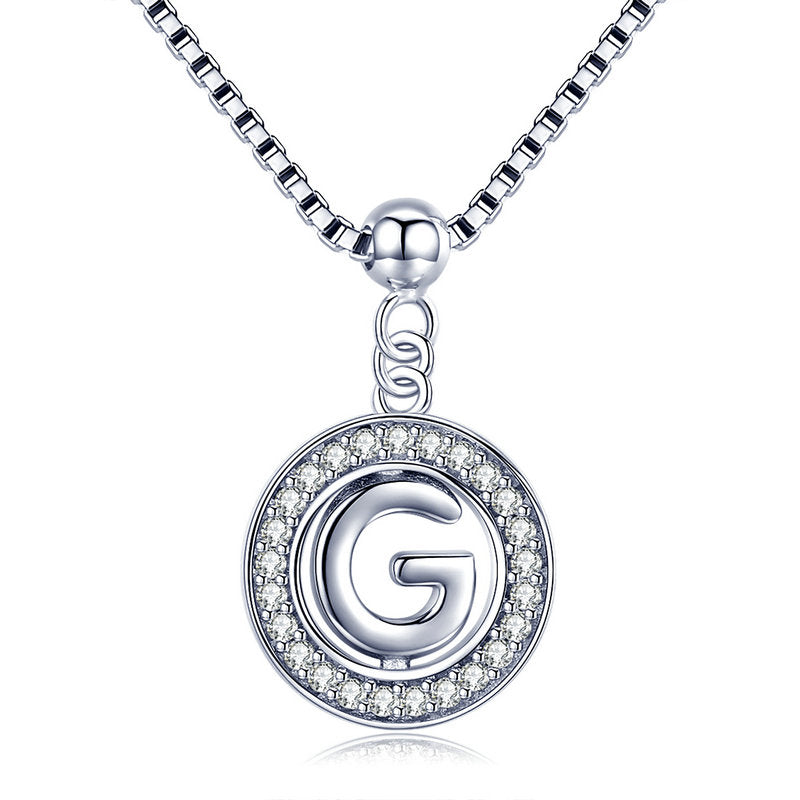 Alluring Letter Platinum-925 Necklace-Ringified Jewelry