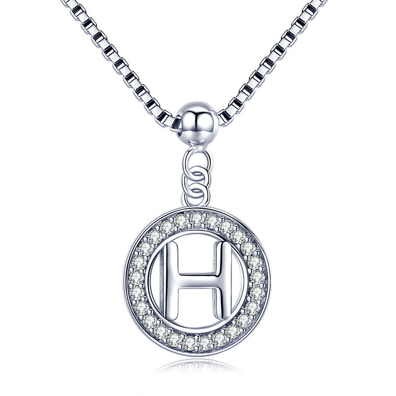 Alluring Letter Platinum-925 Necklace-Ringified Jewelry