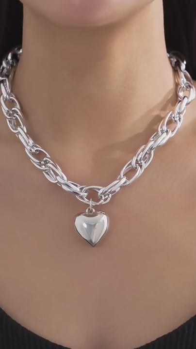 Chunky Heart Necklace