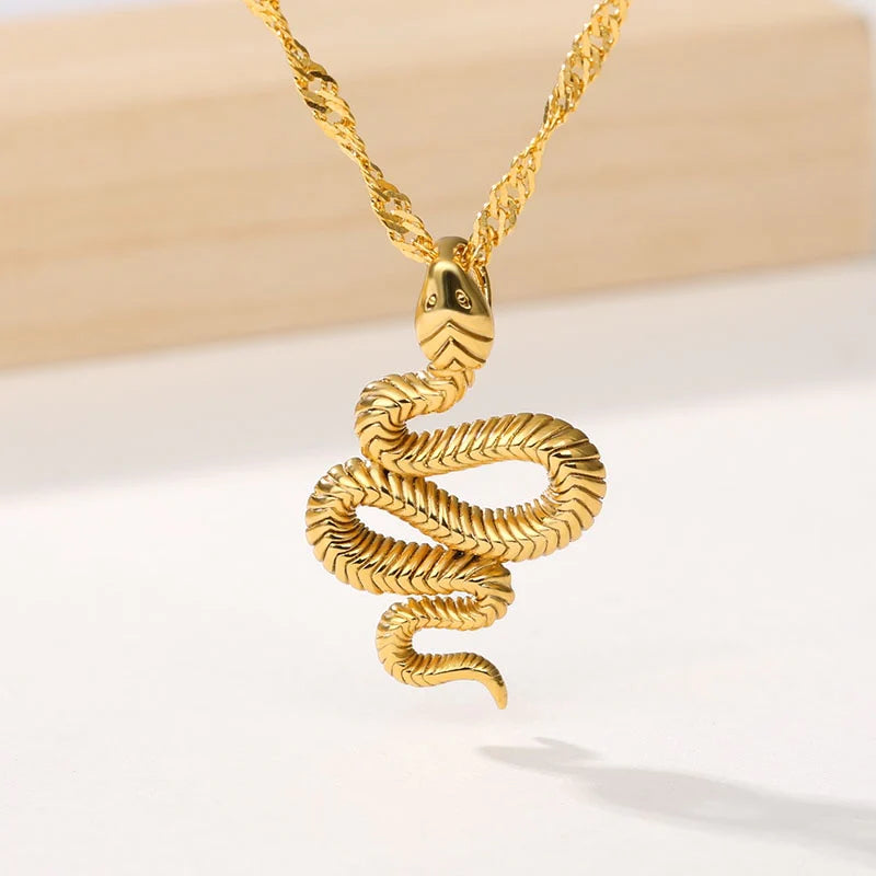 Year of the Snake Silver Necklace-Ringified Jewelry