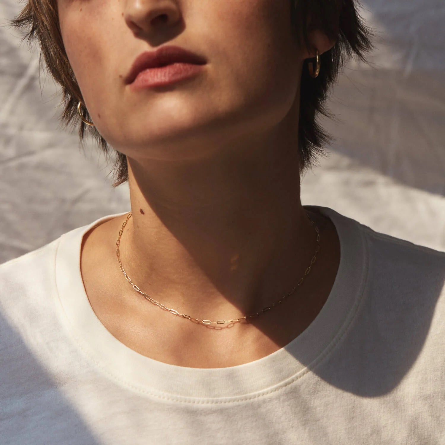 Small Paperclip Necklace