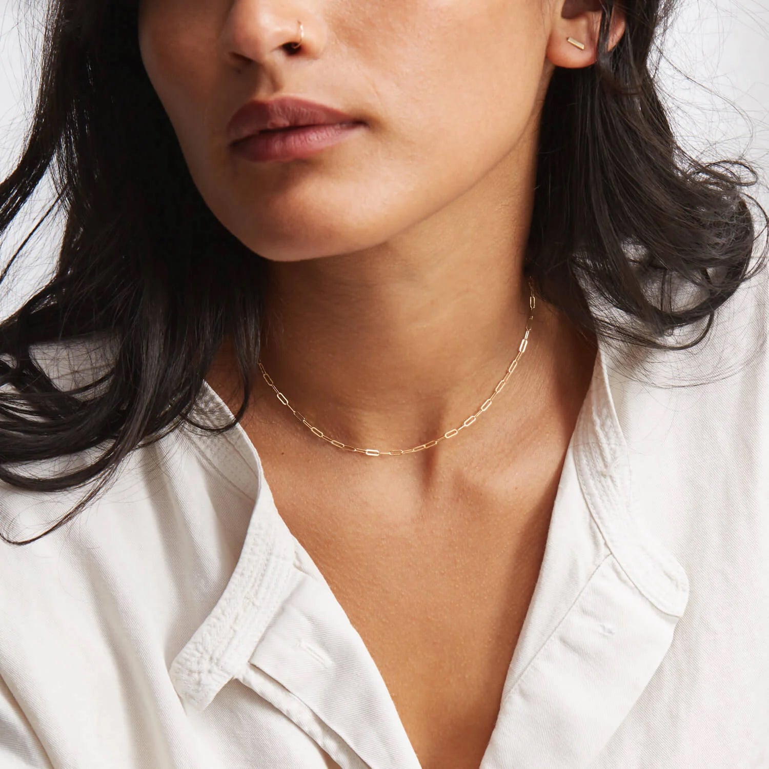Small Paperclip Necklace