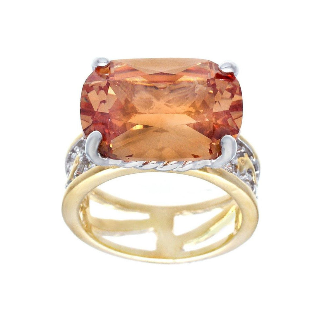 Special Cut Champagne Pavé Statement Ring