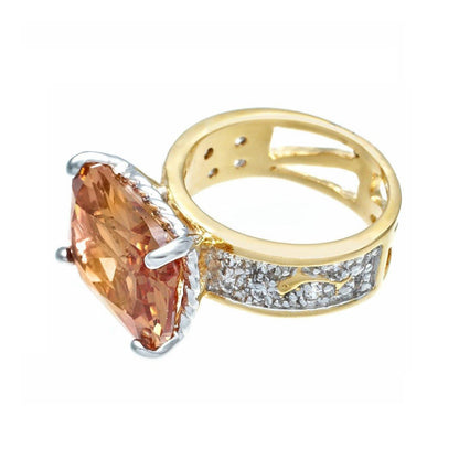 Special Cut Champagne Pavé Statement Ring