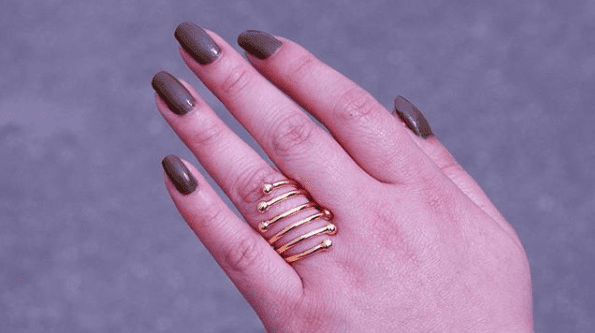 6 Row Modern Twist Wrap 14K Fashion Ring