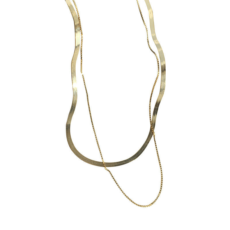 Double Trouble Herringbone Necklace Set-Ringified Jewelry