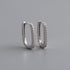 Anella Pave Platinum Hoop Earrings-Ringified Jewelry
