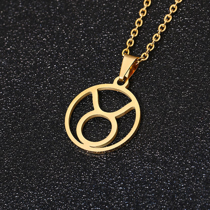 Golden Zodiac Necklace-Ringified Jewelry
