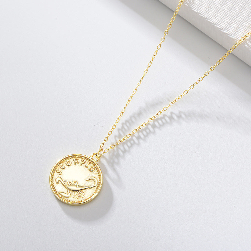 Zodiac Coin Necklace