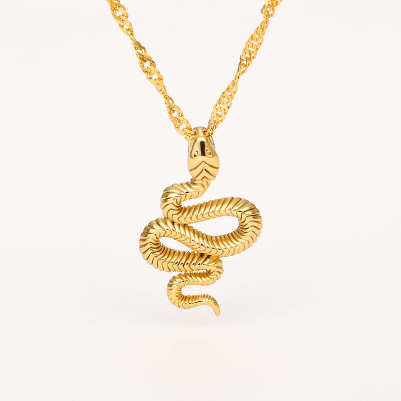 Year of the Snake Gold Necklace-Ringified Jewelry