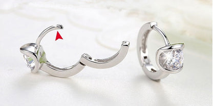 Brilliant Hoop Huggie Earrings