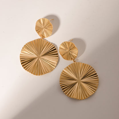 Solar Flare Gold Earrings