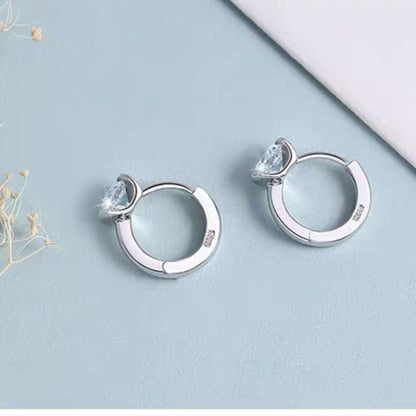 Brilliant Hoop Huggie Earrings