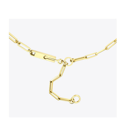 Italian Paperclip Gold Necklace-Ringified Jewelry