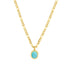 Amelia Tianhe Stone Gold Necklace-Ringified Jewelry